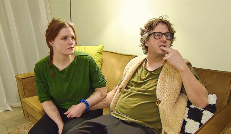 Nicole en Elvio tijdens de opnames van Help, Mijn Man is Klusser in Zutphen.